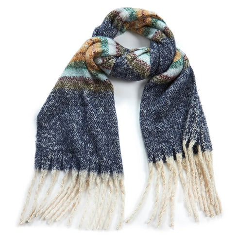 Verde Γυναικείο Κασκόλ 06-1013 Σκούρο Μπλέ